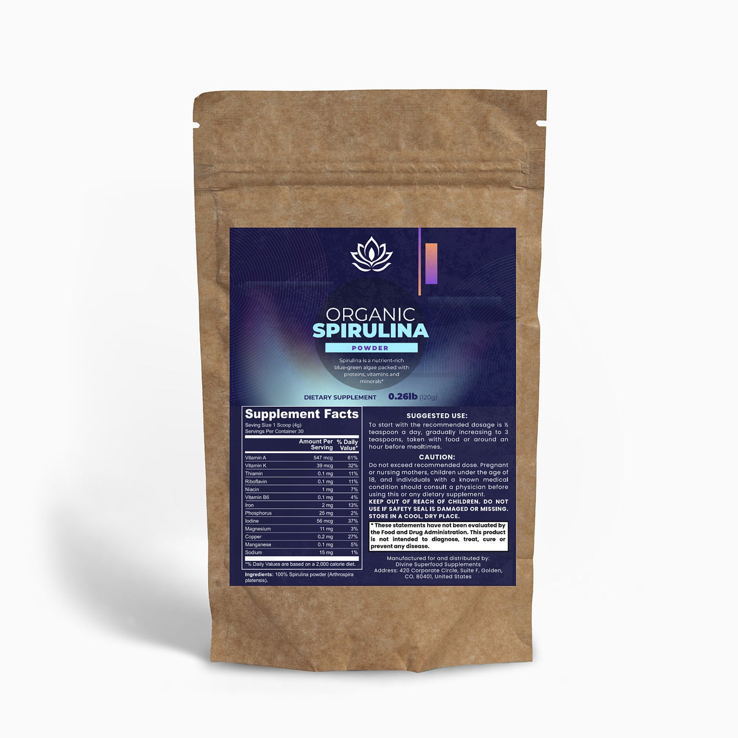 Organic Spirulina Powder